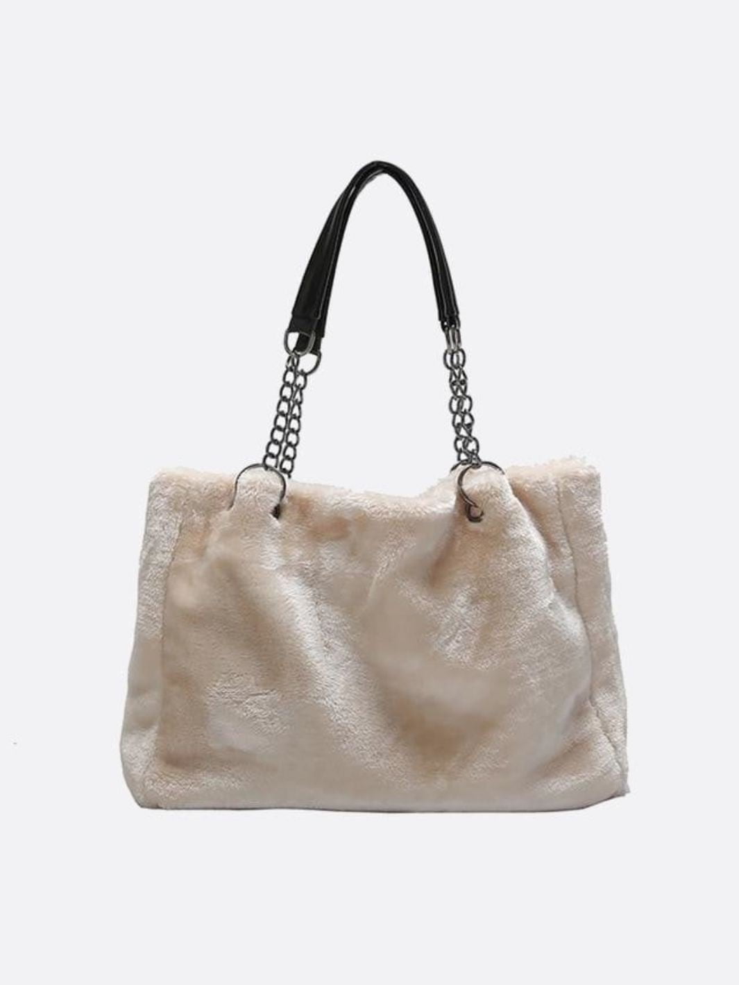 Cabas anse chaine blanc
