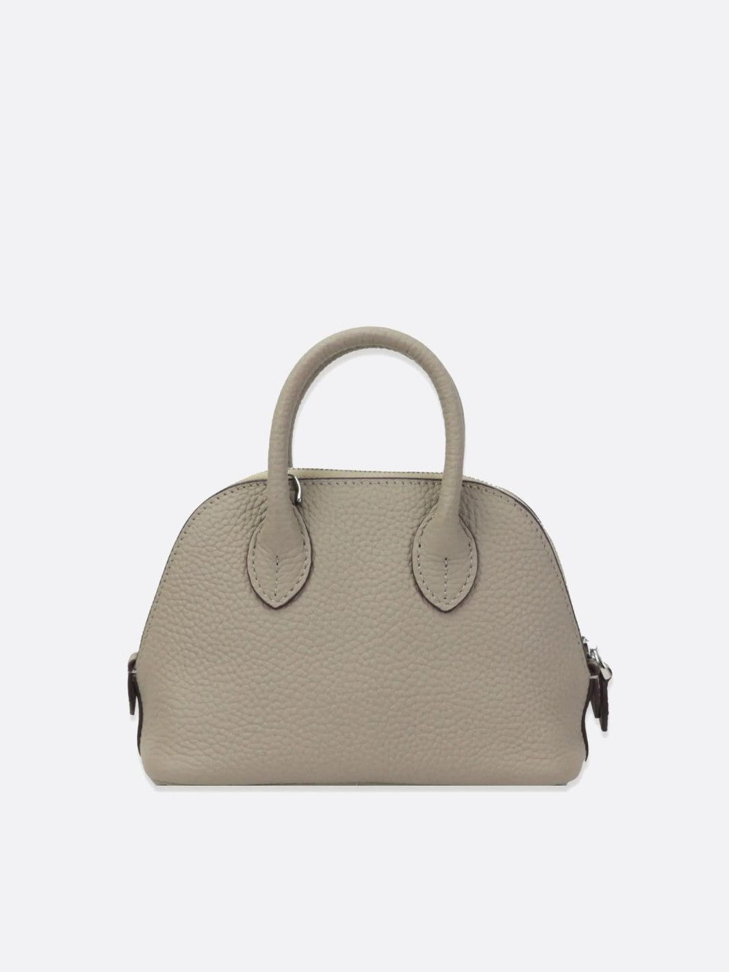petit sac à main cuir gris