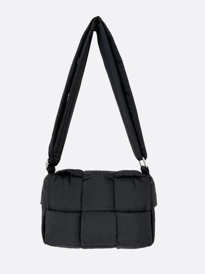 Sac bandoulière matelassé noir