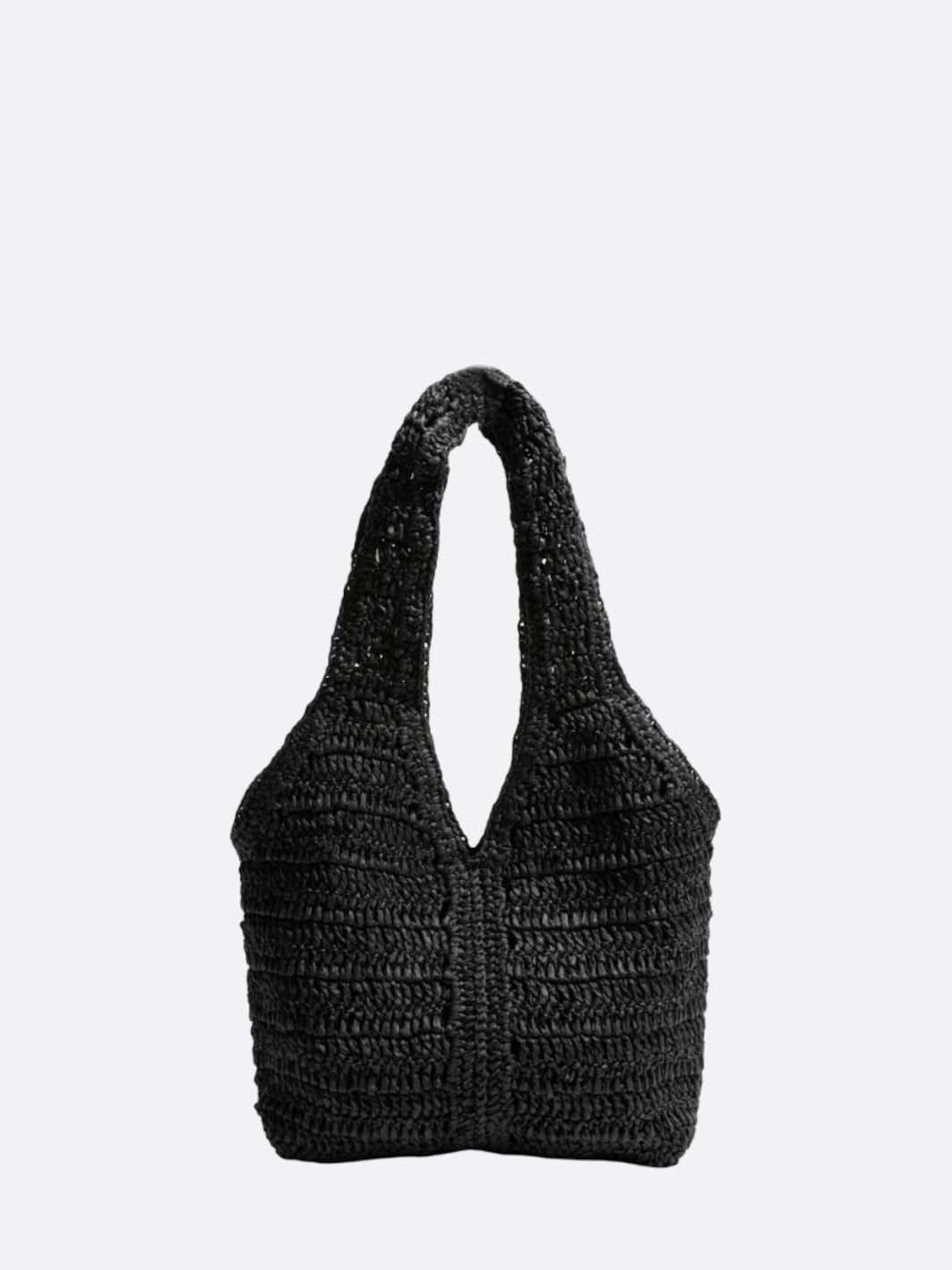 sac paille noir